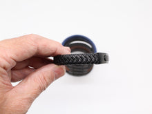 Load image into Gallery viewer, Men's Leather Bracelet/Wristband With Brushed Matt Black Spring Clasp