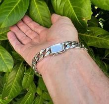 Load image into Gallery viewer, Men's 925 Hallmarked Solid Sterling Silver Cuban Link Curb Bracelet
