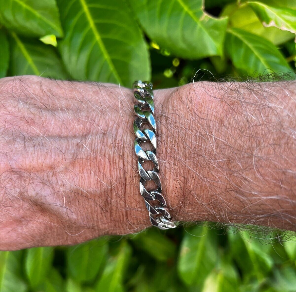 Men s 925 Hallmarked Solid Sterling Silver Cuban Link Curb