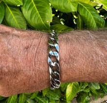 Load image into Gallery viewer, Men's 925 Hallmarked Solid Sterling Silver Cuban Link Curb Bracelet