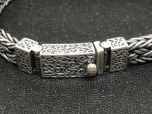 Load image into Gallery viewer, Mens Sterling Silver Gothic Bracelet