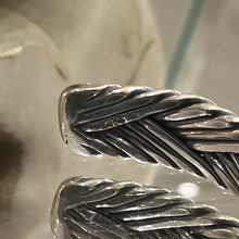 Load image into Gallery viewer, Mens or Ladies Hallmarked Double Braided 925 Sterling Silver Bangle Cuff torc torque