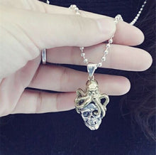 Load image into Gallery viewer, 925 Hallmarked Sterling Silver Skull & Gold Colour Octopus Head Pendant
