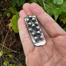 Load image into Gallery viewer, Hallmarked 925 Sterling Silver Skull Money Clip Mens Biker