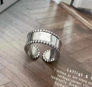 Plain 925 Sterling Silver Wide Band Ring