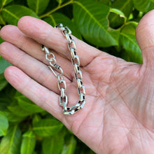 Load image into Gallery viewer, Hallmarked  925 Sterling Silver Bracelet with hook fastener