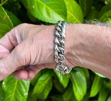 Load image into Gallery viewer, Hallmarked Solid 925 Sterling Silver  Chunky Heavy Bracelet