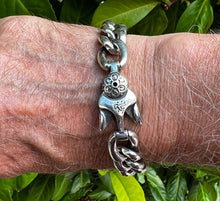 Load image into Gallery viewer, Hallmarked Solid 925 Sterling Silver  Chunky Heavy Bracelet