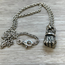 Load image into Gallery viewer, Real Solid 925 Sterling Silver Pendant Destiny Hercules's Fist Gothic Hallmarked