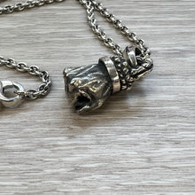 Load image into Gallery viewer, Real Solid 925 Sterling Silver Pendant Destiny Hercules's Fist Gothic Hallmarked