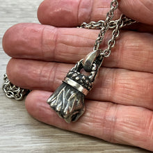 Load image into Gallery viewer, Real Solid 925 Sterling Silver Pendant Destiny Hercules's Fist Gothic Hallmarked