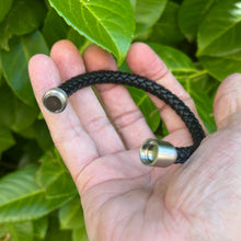Load image into Gallery viewer, 8mm Round Braided Leather Bracelet