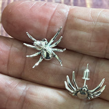 Load image into Gallery viewer, 925 Sterling Spider Stud Earrings 1 Pair