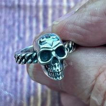 Load image into Gallery viewer, 925 Silver Skull Skeleton Pinky Ring