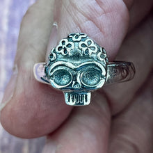 Load image into Gallery viewer, 925 Silver Skull Skeleton Pinky Ring (Copy)