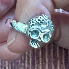 Load image into Gallery viewer, 925 Silver Skull Skeleton Pinky Ring (Copy)