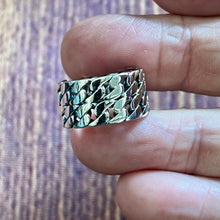 Load image into Gallery viewer, 925 Sterling Silver Single And Double Curb Chain Link Design Rings