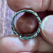Load image into Gallery viewer, 925 Sterling Silver Single And Double Curb Chain Link Design Rings