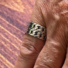 Load image into Gallery viewer, 925 Sterling Silver Single And Double Curb Chain Link Design Rings