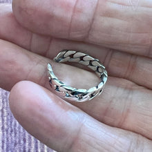 Load image into Gallery viewer, 925 Sterling Silver Single And Double Curb Chain Link Design Rings