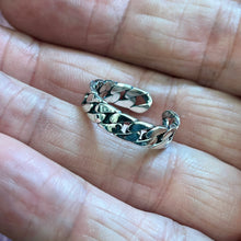 Load image into Gallery viewer, 925 Sterling Silver Single And Double Curb Chain Link Design Rings