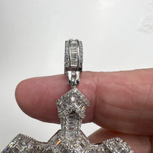 Load image into Gallery viewer, Sterling Silver CZ Cross Pendant