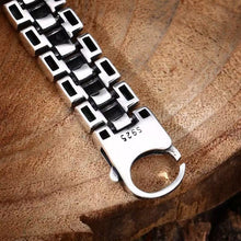 Load image into Gallery viewer, Elegant 925 Sterling Silver 3 Row Bracelet for Men or women