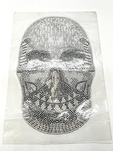 Load image into Gallery viewer, Sparkling Diamante Rhinestone  Skeleton Head  Hotfix  Iron On Transfer