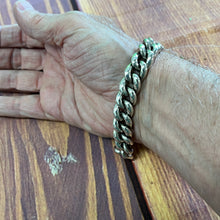 Load image into Gallery viewer, Hallmarked Heavy Cuban Link  Solid 925 Sterling Silver Bracelet