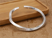Load image into Gallery viewer, 999 Hallmarked Sterling Silver Twisted Wire Open Bangle for Men Or Women