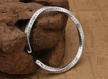 Load image into Gallery viewer, 999 Hallmarked Sterling Silver Twisted Wire Open Bangle for Men Or Women