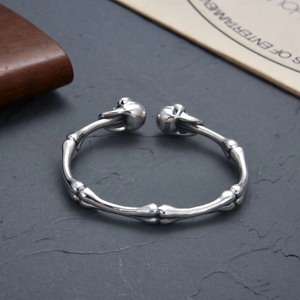 Hallmarked 925 Sterling Silver Skull Bangle