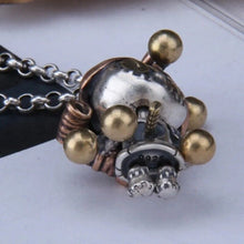 Load image into Gallery viewer, Sterling Silver 925 Voodoo Doll Pendant Necklace with a free 60cm 2mm steel chain Pendant