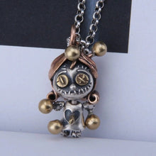 Load image into Gallery viewer, Sterling Silver 925 Voodoo Doll Pendant Necklace with a free 60cm 2mm steel chain Pendant