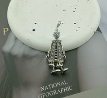 Load image into Gallery viewer, Large Sterling Silver  Hallmarked 3D Articulated Clown Pendant