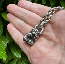 Load image into Gallery viewer, Real Solid 925 Sterling Silver Pendant Destiny Hercules's Fist Gothic Hallmarked (Copy)