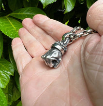 Load image into Gallery viewer, Real Solid 925 Sterling Silver Pendant Destiny Hercules's Fist Gothic Hallmarked (Copy)