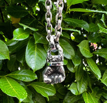Load image into Gallery viewer, Real Solid 925 Sterling Silver Pendant Destiny Hercules's Fist Gothic Hallmarked (Copy)