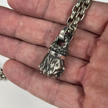 Load image into Gallery viewer, Real Solid 925 Sterling Silver Pendant Destiny Hercules's Fist Gothic Hallmarked (Copy)