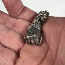 Load image into Gallery viewer, Real Solid 925 Sterling Silver Pendant Destiny Hercules's Fist Gothic Hallmarked (Copy)