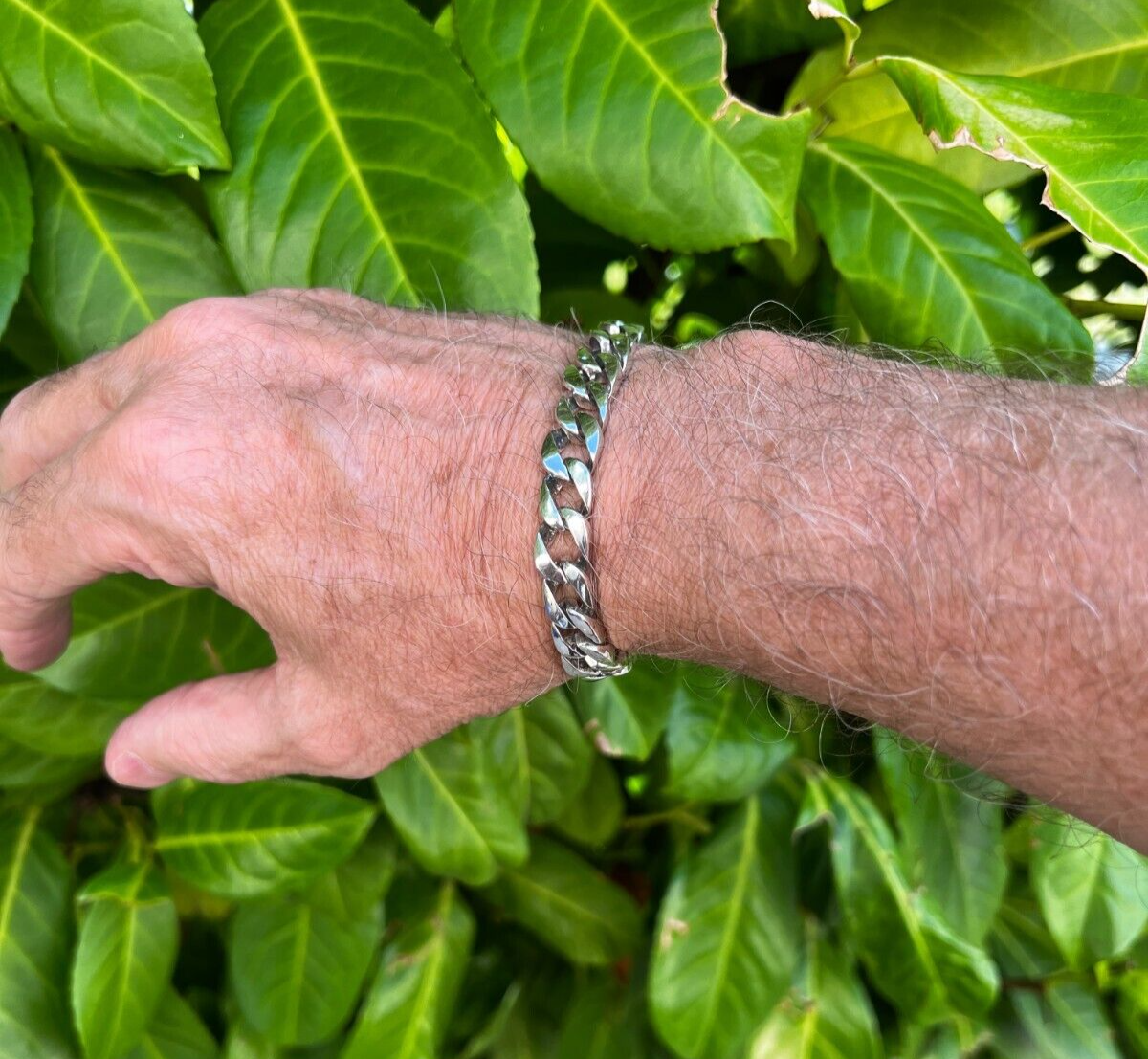 Men s 925 Hallmarked Solid Sterling Silver Cuban Link Curb