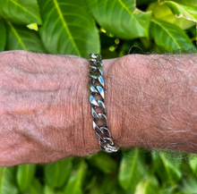 Load image into Gallery viewer, Men&#39;s 925 Hallmarked Solid Sterling Silver Cuban Link Curb Bracelet