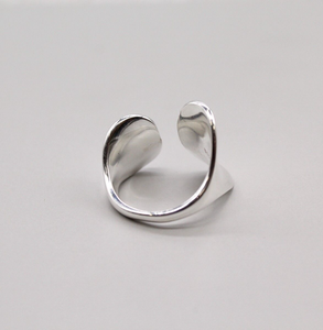 925 Sterling Silver Adjustable Ring  Chunky Statement Style