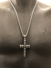 Load image into Gallery viewer, Stainless Steel Cross Pendant Necklace &amp; 60 cm Chain Set