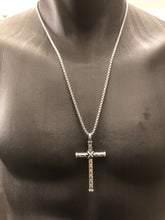 Load image into Gallery viewer, Stainless Steel Rope Cross Pendant Necklace &amp; 60 cm Chain Set