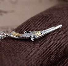 Load image into Gallery viewer, 925 Sterling Silver Vintage style Pistol pendant inc free steel chain