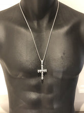 Load image into Gallery viewer, Hallmarked 925 Sterling Silver Skull Cross Crucifix Pendant