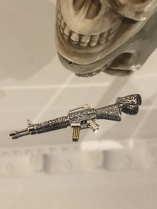 Hallmarked Sterling Silver gun Pistol pendant