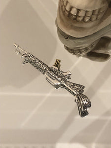 Hallmarked Sterling Silver gun Pistol pendant