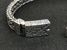 Load image into Gallery viewer, Mens Sterling Silver Gothic Bracelet 20cm Hallmarked